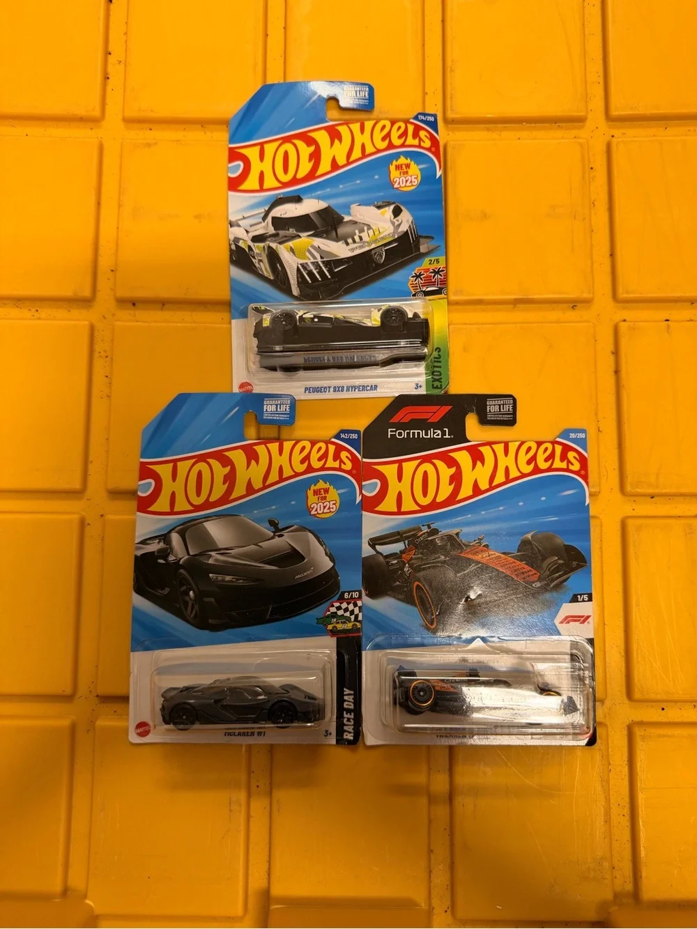 Hot Wheels 3-Pack Assorted Toy Cars - Black & White